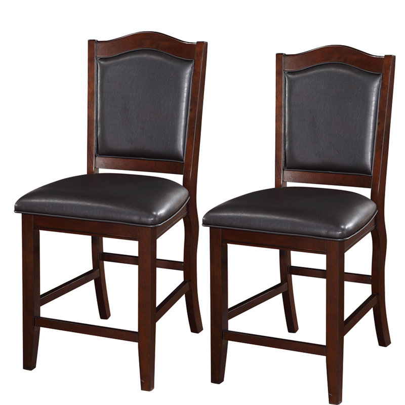 Chaise d'appoint rembourrée noire Geraldyne