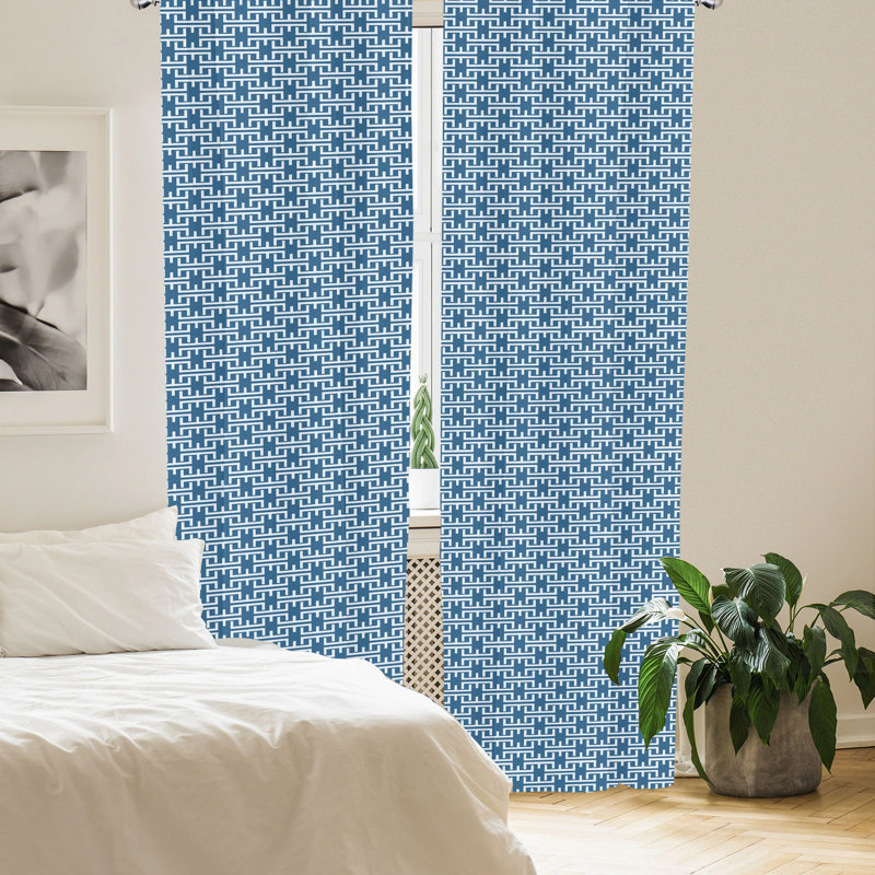 White Polyester Room-Darkening Rod Pocket Curtain Panels, 28" x 63"