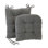  Le coussin de chaise berçante antidérapante The Gripper est épais, comprend un coussin de siège et un dossier avec attaches pour la chaise berçante de salon d'intérieur, 17 x 17 pouces, ensemble de 2 pièces, noir Vichy