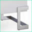 Blanc et blanc Table basse contemporaine chromée avec rangement - Conception moderne peu encombrante pour le salon-1852051269