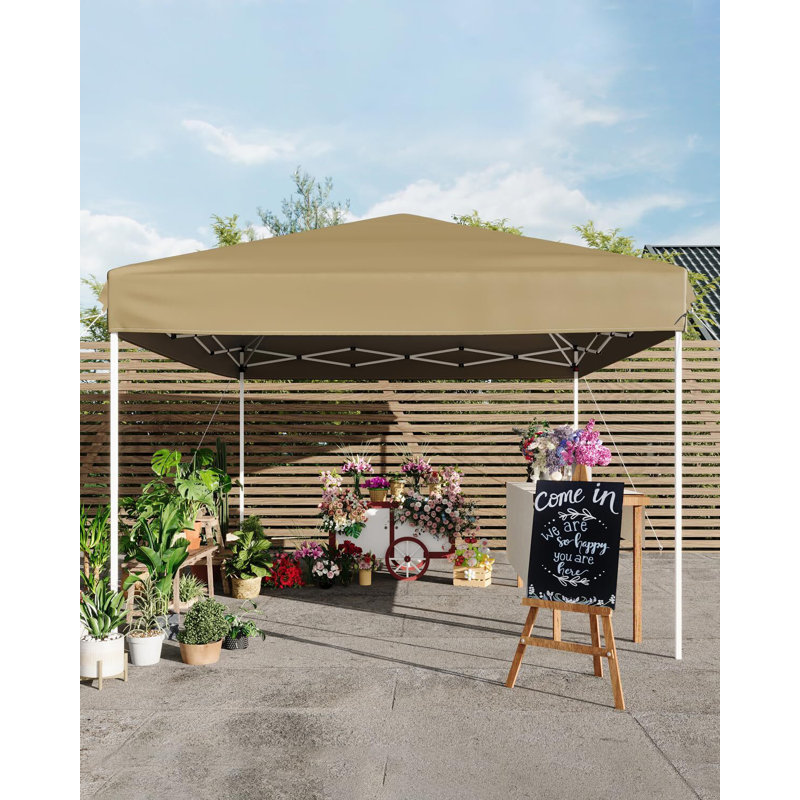 10x10ft / 10x30ft Pop Up Canopy Tent with Sidewalls - Heavy Duty Adjustable Height Outdoor Canopy, Includes 4/8-Weight Anchoring System / Roller Bag for Events/Camping - Blue/Black/Green/White/Gray/Khaki