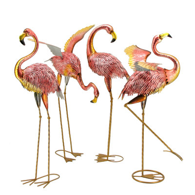 Statues flamants en fer Reid