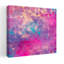 Vibrant Geometric Triangles Abstract Colorful Geometric Lilac Violet Wall Art Print 1 Piece Wrapped Canvas Wall Art-1082650924