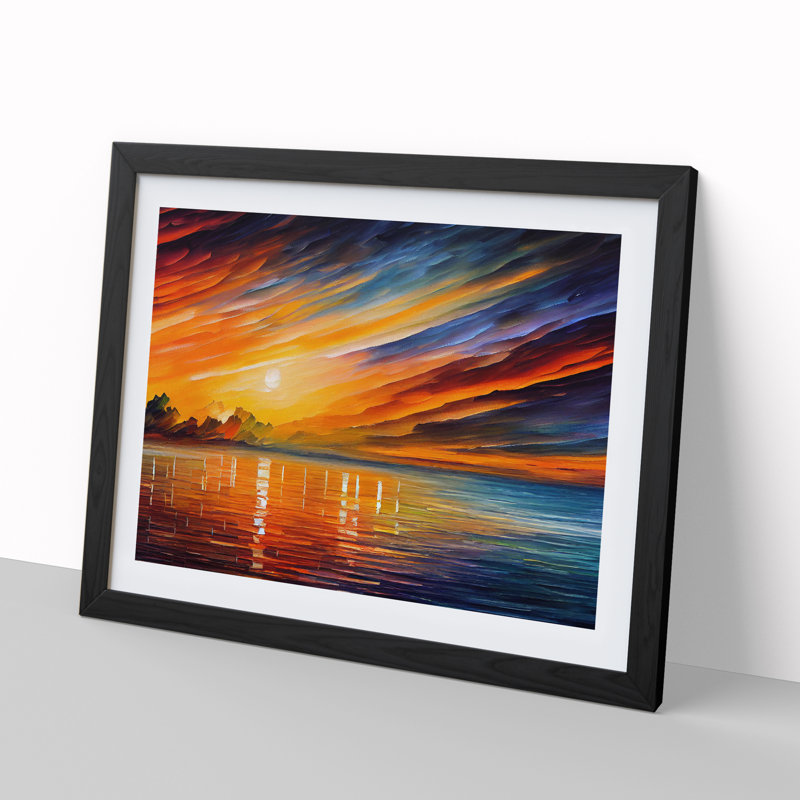 Glowing Sunrise Vol.2 - Framed Print, Black, 34cm H x 46cm W x 2cm D