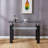 Black MDF Console Table,Entryway table,Hoyer table with Tabletempered glass table top-2012806923