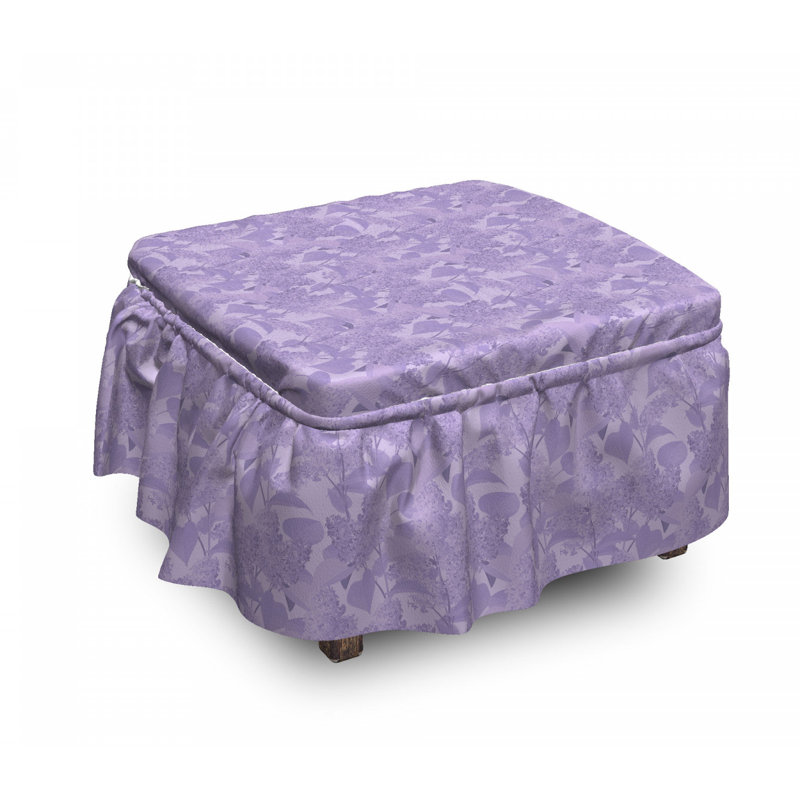 Housse pour repose-pieds de jardin romantique syringa