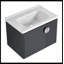 Ensemble de meuble-lavabo simple 27,75 po avec plateau en céramique Eutropio-523596878