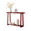 Console moderne étroite en bois de 36 pouces avec tablette de rangement à 2 niveaux pour hall d'entrée ou salon, table de canapé mince pour couloir ou canapé derrière - rouge-31954392-31954382