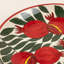 Grand chargeur à motif de grenade et de feuilles de 14,8 po, assiette décorative en céramique peinte à la main, art mural en terre cuite ou plateau de réception