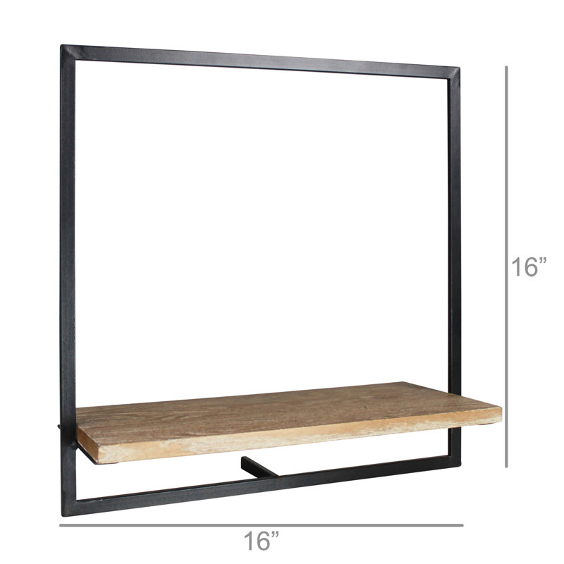 Floating Shelf, 16" H x 16" W x 7" D
