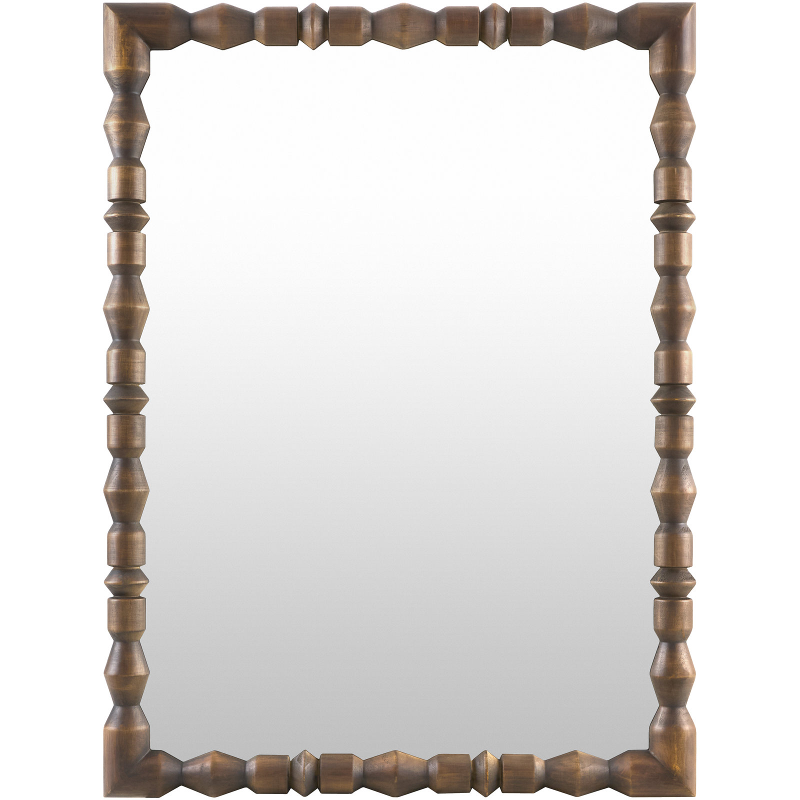 Aavo Mirror, Dark Brown Wood, 40" x 30"