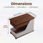 Table basse avec rangement, portable et polyvalente pour le salon, le balcon ou la chambre à coucher