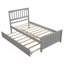 Lit plateforme simple avec lit gigogne, gris-899988494