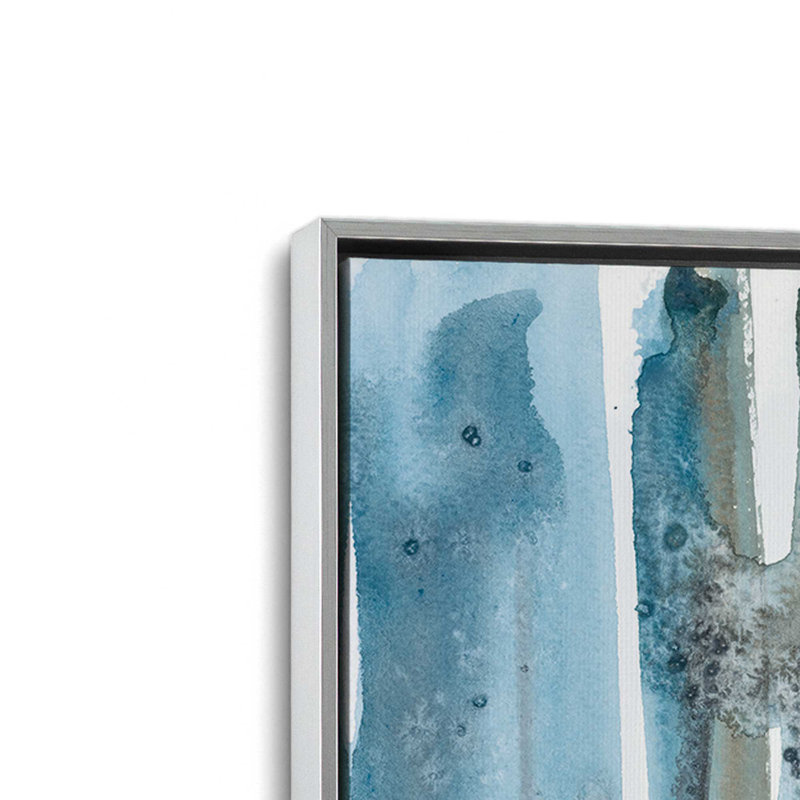 Frozen Forest Reflections Canvas Print in a Frame, 8.75" H x 12.75" W, Polished Chrome