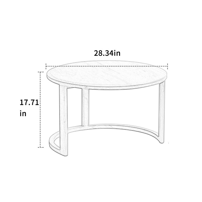 Table basse moderne avec rangement