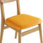 Solid wood cream wind dining chair home