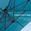 Okwu 11' Square Cantilever Umbrella, Without Base,Turquoise Blue-947013811