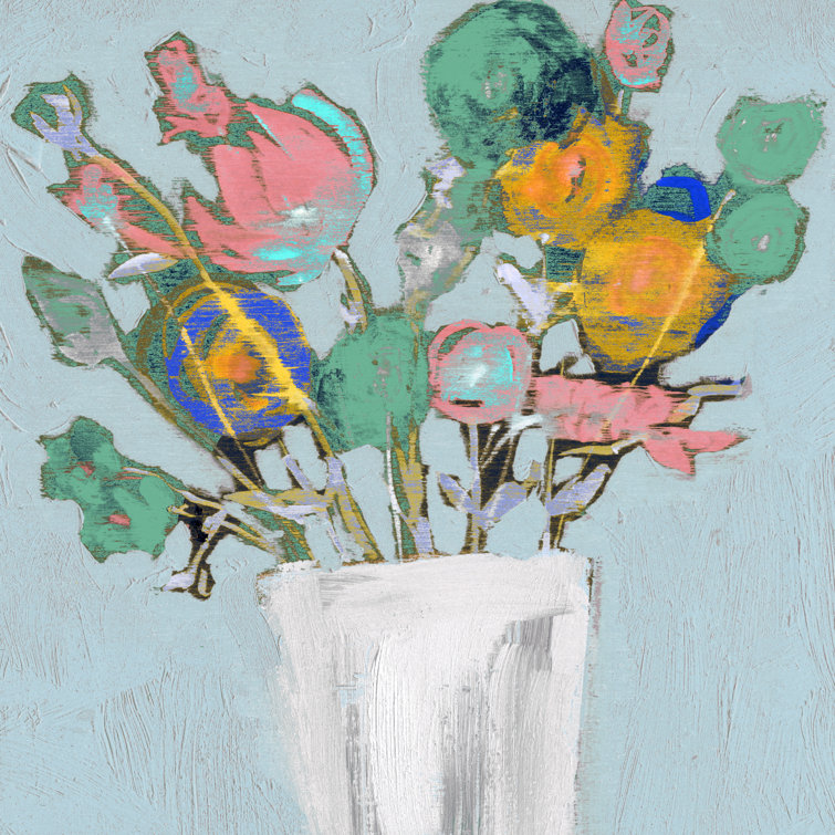 Fun Bouquet I - Wrapped Canvas Print