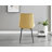 Edzard Industrial Style Wood Effect Dining Table Set with 4 Luxury Velvet Upholstered Dining Chairs-1062873939