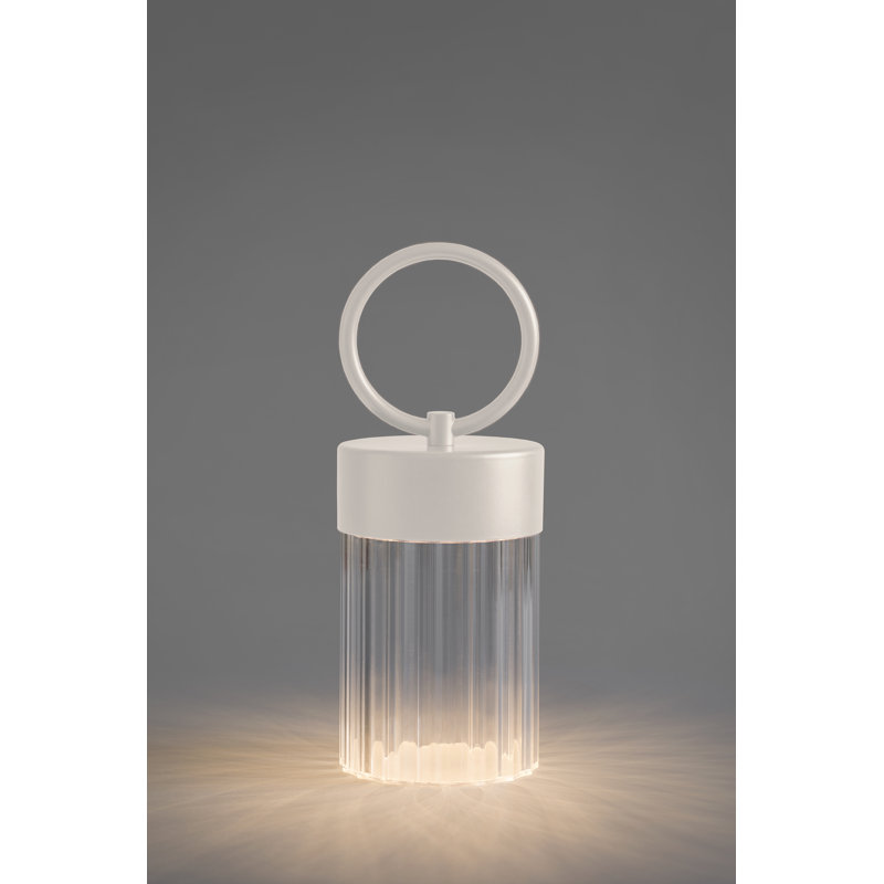 Claretta Battery Lamp, Matte White