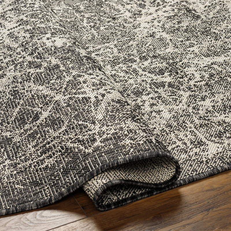 Abstract Indoor / Outdoor Rug, Rectangle 7'10" x 10'