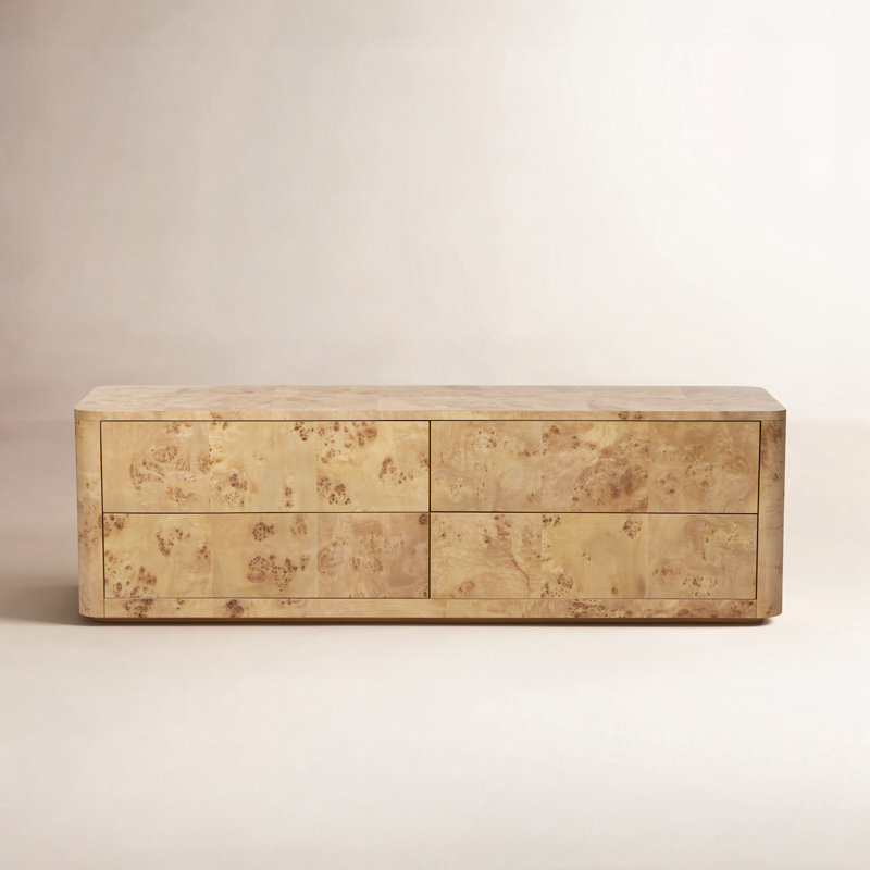 Mullins 6 Drawer Dresser-Natural Mappa Burl