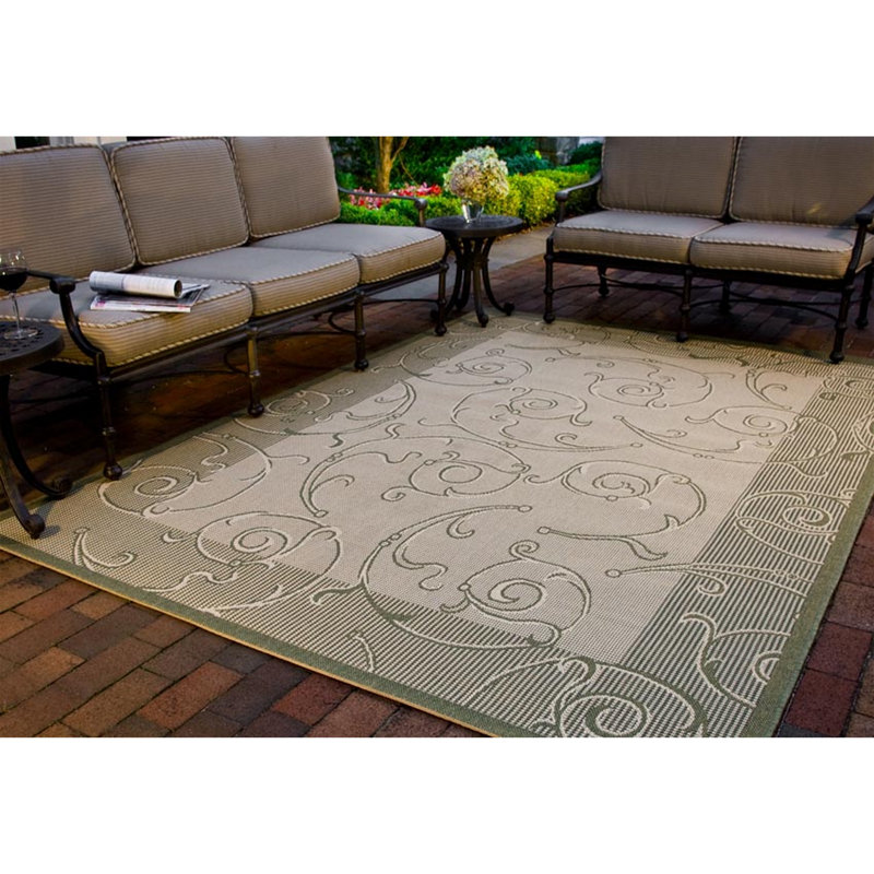 Tapis d'intérieur / extérieur Darryl-James, Rectangle 9 pi x 12 pi
