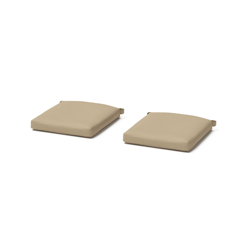 Balceta Sunbrella Outdoor 2'' Cushion Cover, Canvas Heather Beige Sunbrella® Canvas