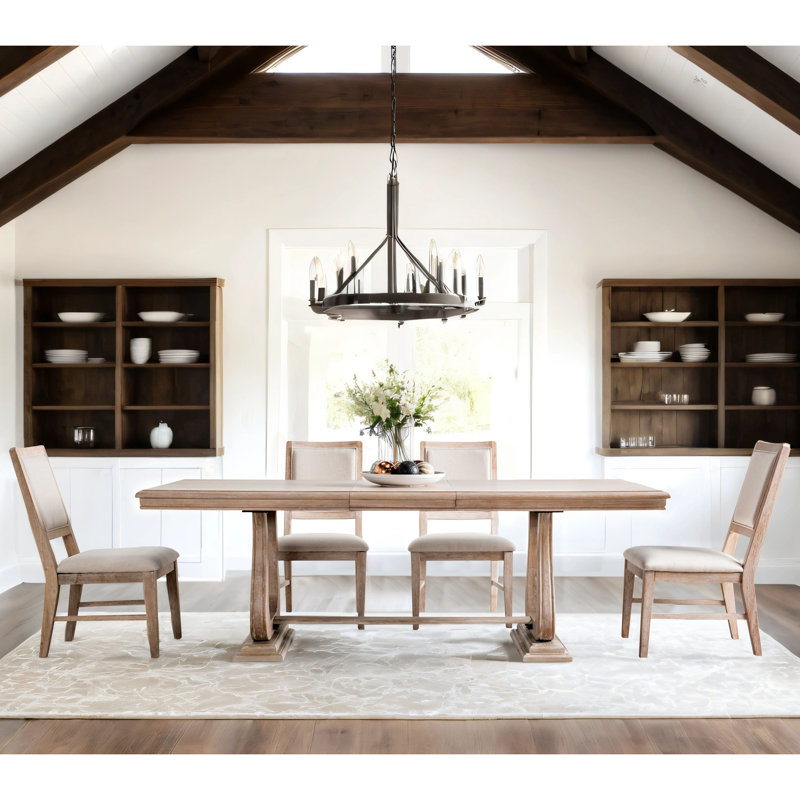 Stella Dining Table Set, 5 Pieces: Table, 4 Chairs