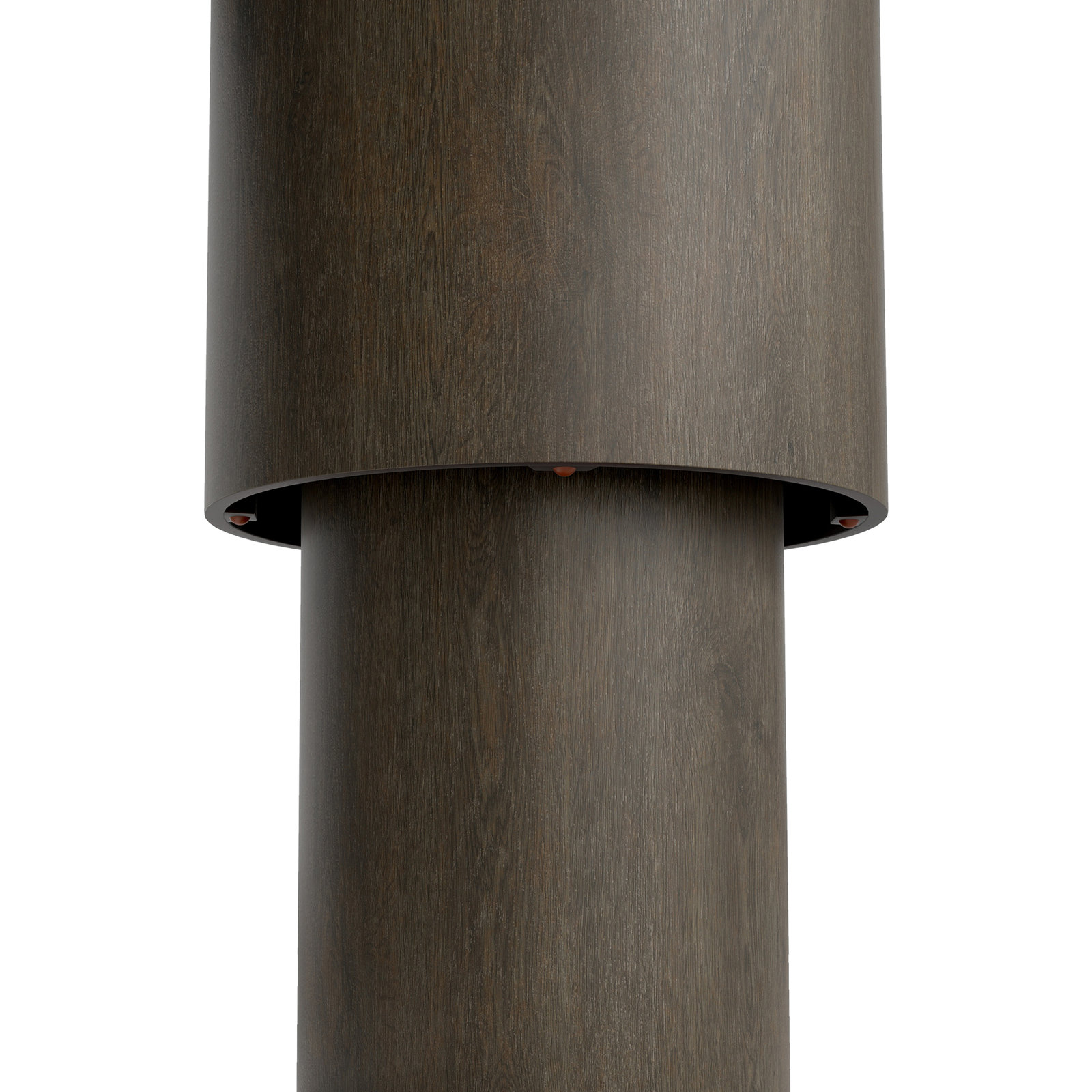 2-Piece Wooden Nesting Table Set, Coffee Oak