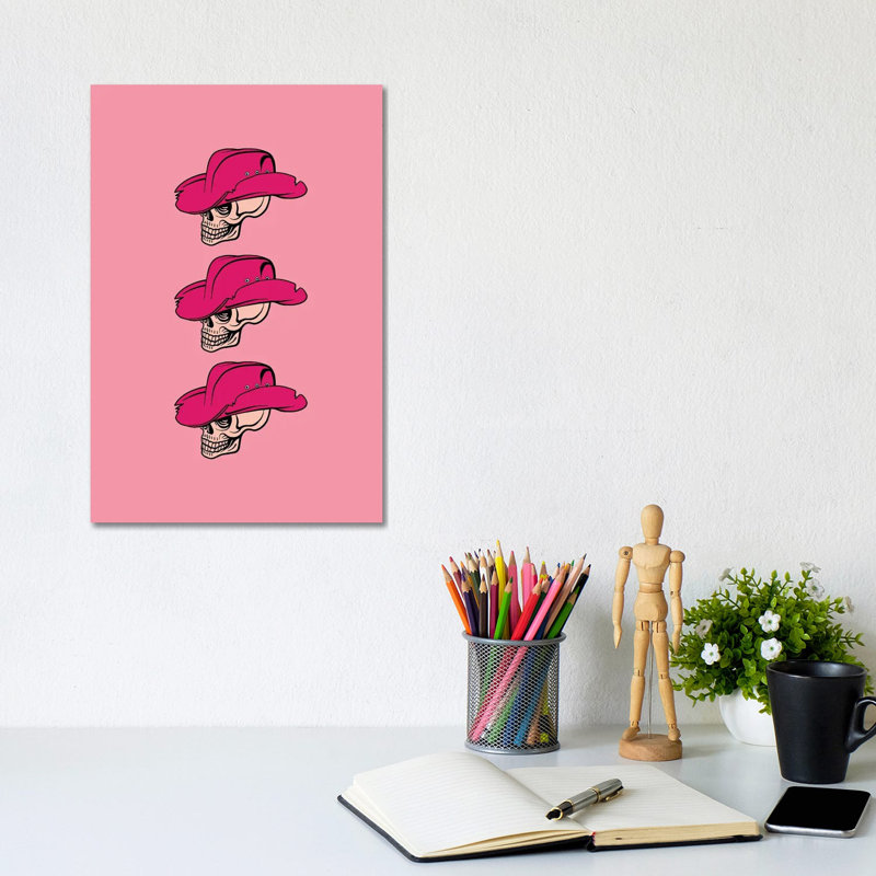 Skeleton Cowgirl by Jania Sharipzhanova - No Frame Gallery-Wrapped Canvas Giclée on Canvas, 30.48cm H x 20.32cm W