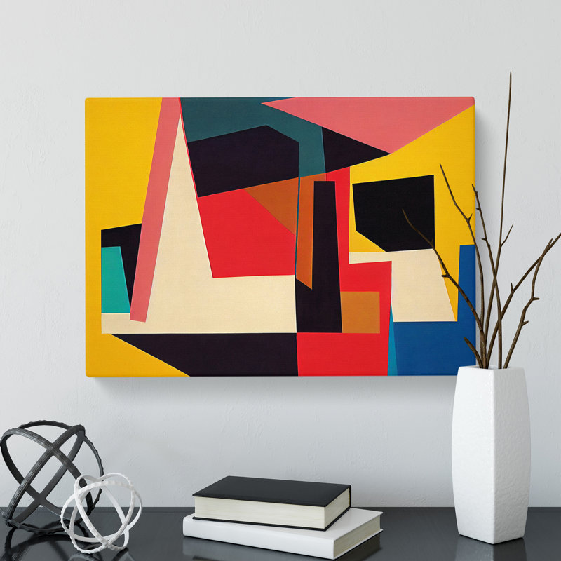 XXX-H1022-WF-8672X Suprematism Abstract Art Vol.3 - Wrapped Canvas Print