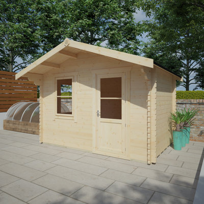 The Milne Tongue & Groove Log Cabin 8x12w