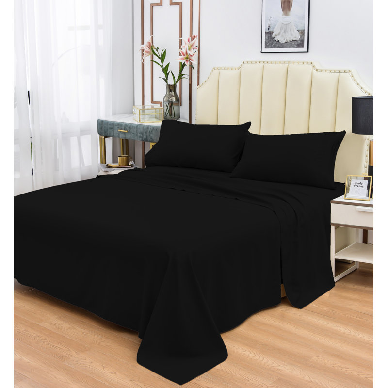Ensemble de draps 1800 fils en rayonne