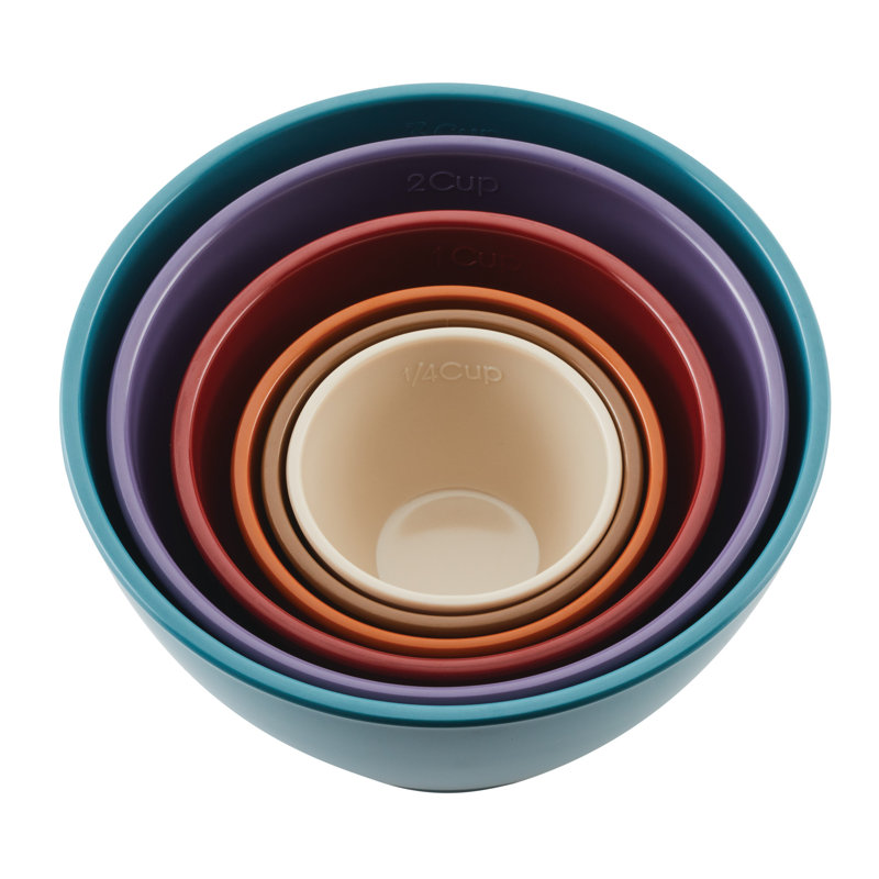 Rachael Ray Cucina Melamine Nesting Measuring Cups, 6-Piece, Assorted Colors