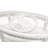 Monaco - Oval Coffee Table - Pelican Insert - Blanc Finish