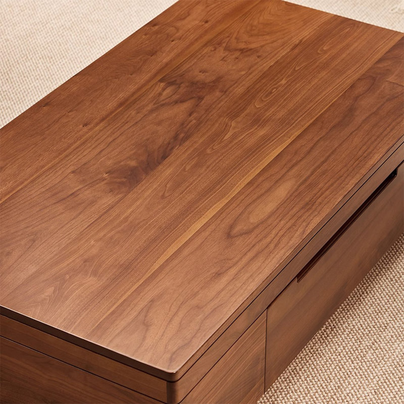 Table basse en bois de noyer