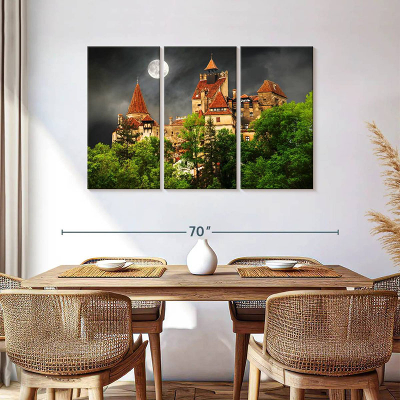 Lilie Moonlit Dracula Castle, 36" H x 57" W