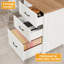 Bureau en L 68 po avec rehausse Farmhouse-1478573545