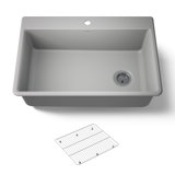 Kennon 33" L x 22" W Undermount Kitchen Sink