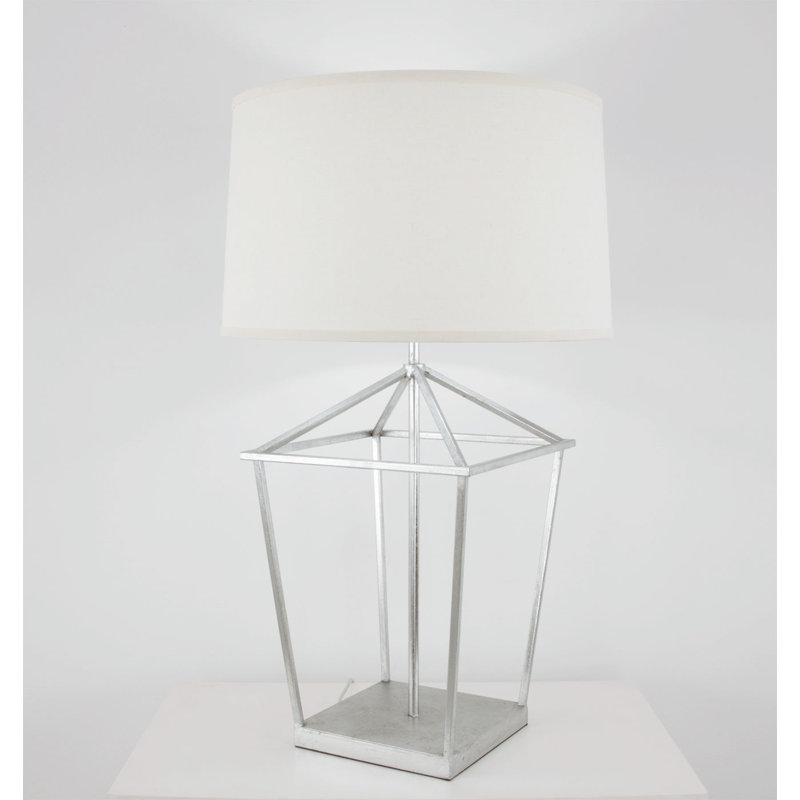 Dana Table Lamp, Antiqued Silver Leaf