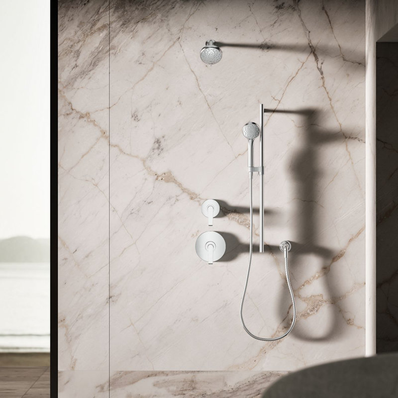 Awaken B90 Multifunction 2.5 Gpm Handshower, Polished Chrome, 1.5 GPM