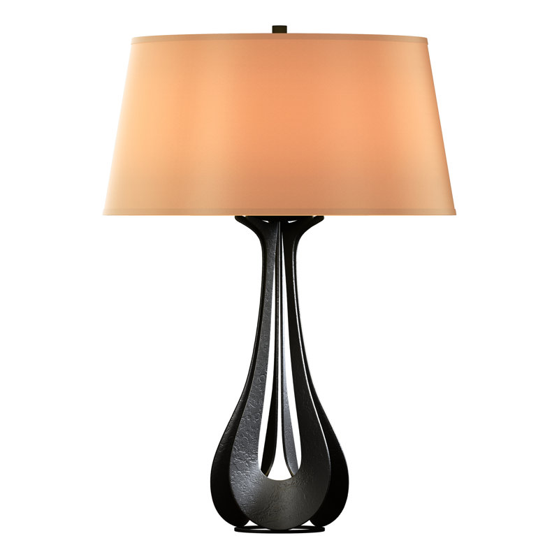 Lampe de table 25,3 po Lino, Lin, Noir