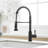 Kitchen Faucet With Pull Down Sprayer Stainless Steel Single Handle Pull Out Spring Sink Faucets-104406418