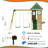 Dolphin Playground Heavy-duty Wooden Swing Set For 5 Kids -  Ultimate Backyard Playset With Slide, Water Play Station, Toddler Swing & Sandbox Space (ages 3-10)