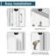 Porte accordéon pliable en PVC / vinyle H 80 po-128767065-128767066