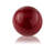 Set of Two 3" Red Aluminum Decorative Orbs-35843740