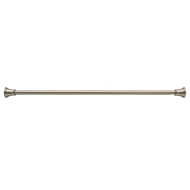 Tringle de tension réglable pour rideau de douche 72 po Utopia Alley - Aluminium antirouille avec embout en caoutchouc, sans perceuse - extensible, idéale pour la salle de bain, rétractable, mur à mur - facile à suspendre