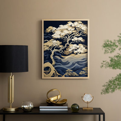 Paysages de la série CCI - Reproduction encadrée de qualité supérieure - Prêt à être accroché - Aucun clou requis