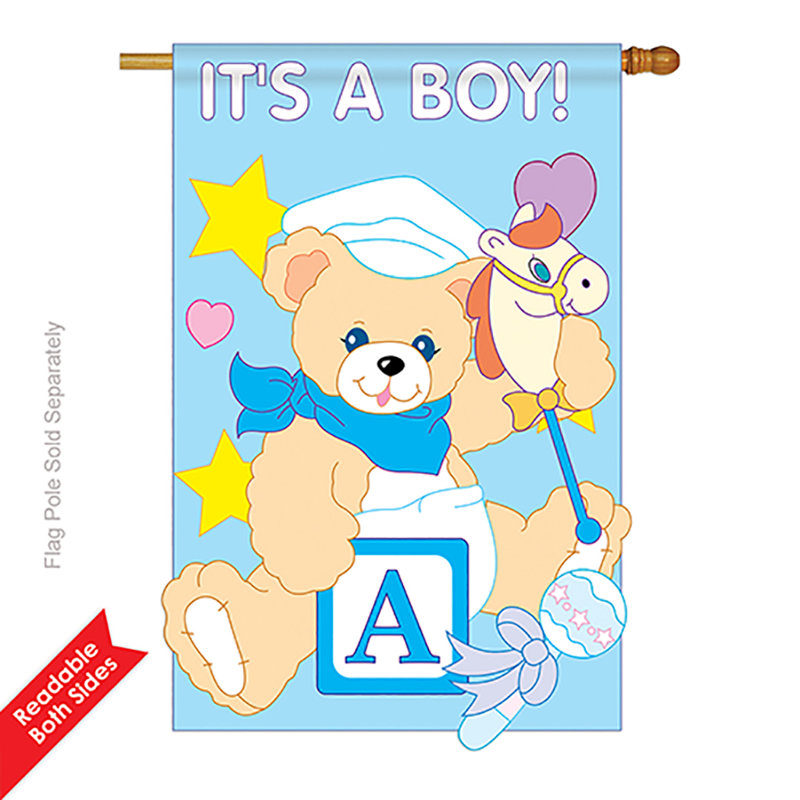 Le support d’inspiration du ruban applique un polyester de 2 côtés 40 x 28 po. drapeau maison
